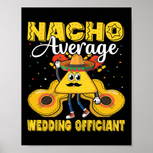 Poster Nacho Officier Mariage Moyen Mexicain Cinco De M