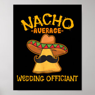 Poster Nacho Officier Mariage Moyen Mexicain Cinco De M