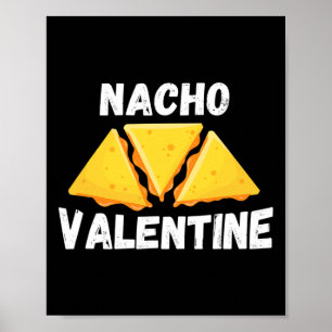 Poster Nacho Valentine Fun Mexicaine Food Love Valentine'