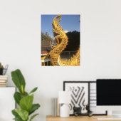 Poster Naga à Doi Suket, Chiang Mai, Thaïlande (Bureau à domicile)