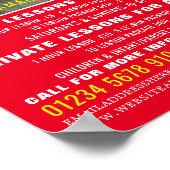 Poster Nage, Cours de natation Publicité (Coin)