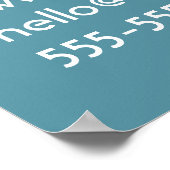 Poster nage en eau libre triathlon cycle course flye (Coin)