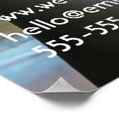 Poster nage en eau libre triathlon cycle course flye (Coin)
