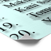 Poster Nage Te Liste (Coin)