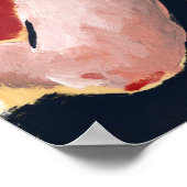 Poster Nage vintage - maillot de bain jaune (Coin)