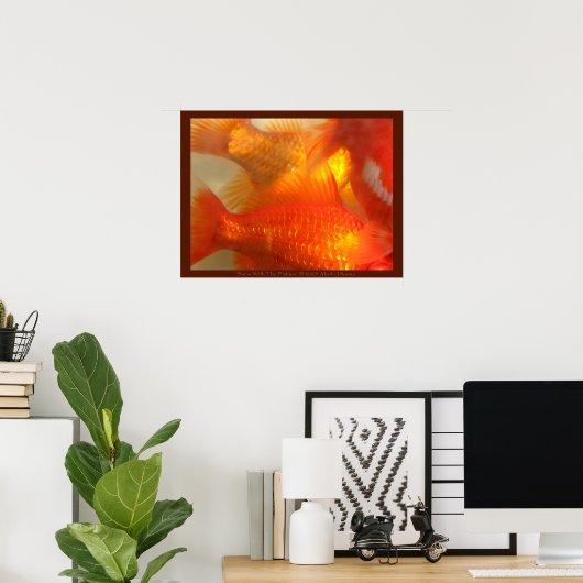 Poster Nager Avec Les Fishies (Bureau à domicile)