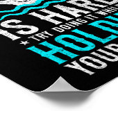 Poster Nager Nager En Tenant Votre Papillon Respiratoire (Coin)