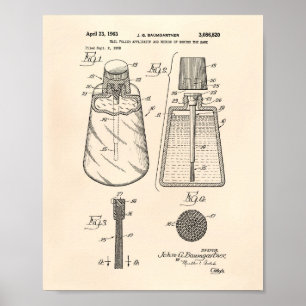 Poster Nail Polonais Applicateur 1963 Brevet Art Vieux Po