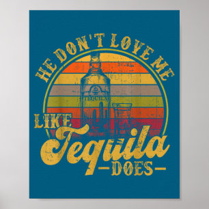 Poster N'aime-t-il pas Tequila Boire Mexicain