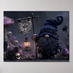 Poster Nain de Dark Fantasy à la Taverne du Cueilleur Dis