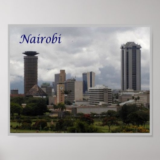 Poster Nairobi - Kenya - Panorama - (Devant)