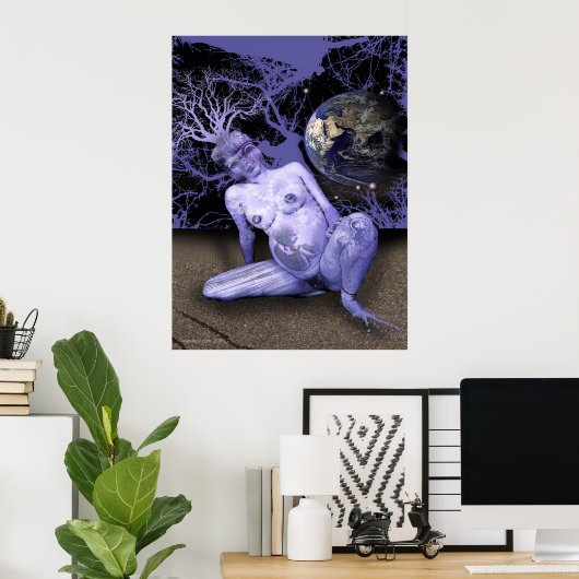 POSTER NAISSANCE BLEU (Bureau à domicile)