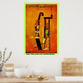 Poster "naissance de la machine à expresso" (Cuisine)