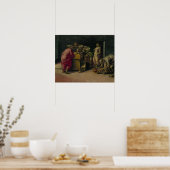 Poster Naissance de saint Jean-Baptiste (huile sur pannea (Cuisine)