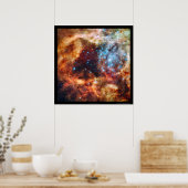 Poster Naissance de Stars Tarantula Nebula Bordure noire (Cuisine)