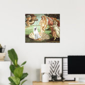 Poster Naissance de Vénus - Berger blanc allemand (Bureau à domicile)