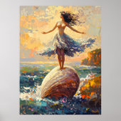 Poster Naissance de Vénus inspirée de l'impressionnisme (Devant)