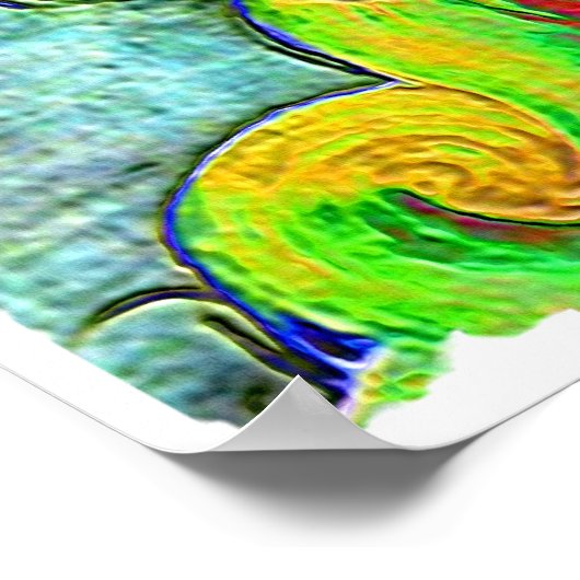 Poster Naissance de Vénus Rough Edge (Coin)