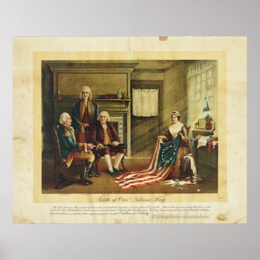 Poster Naissance du drapeau de notre nation par Thomas & (Devant)