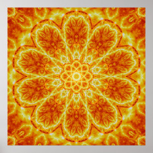 Poster Naissance d'un Mandala Soleil