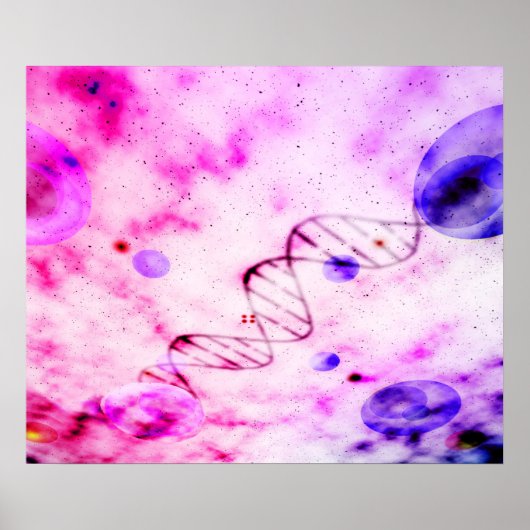 Poster Naissance d'une molécule d'ADN (Devant)