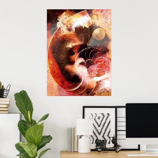 Poster Naissance universelle (Bureau à domicile)