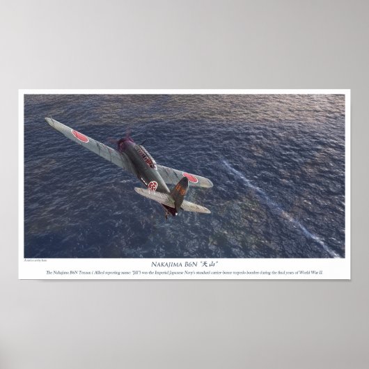Poster Nakajima B6N Tenzan (Devant)