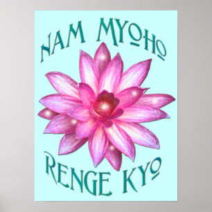 Poster "Nam Myoho Renge Kyo"Poster bouddhiste Imprimer