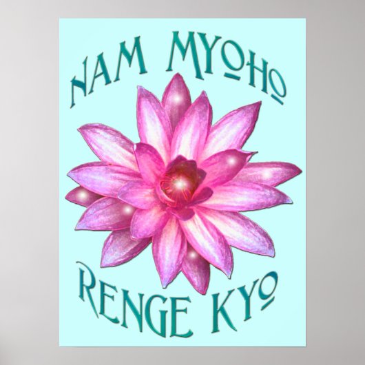 Poster "Nam Myoho Renge Kyo"Poster bouddhiste Imprimer (Devant)