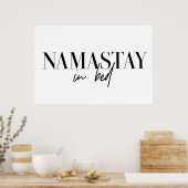 Poster Namastay au lit (Cuisine)