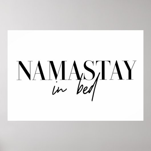Poster Namastay au lit (Devant)