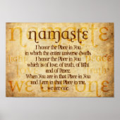 Poster Namaste (Devant)
