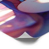 Poster Namaste Anime Girl Meditating (Coin)