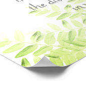 Poster Namaste cite jolie nature verte design feuille (Coin)