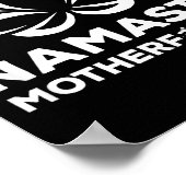 Poster Namaste Motherforer Funny Yoga Gift  (Coin)