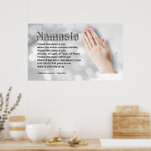 Poster Namaste Poem (Journée mondiale de l'unicité) (Cuisine)