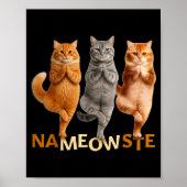 Poster Nameowste Yoga Cat  (Devant)