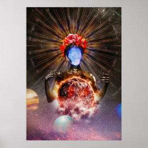 Poster Nammu Sumerian Goddess Imaginaire Photo Manipulati