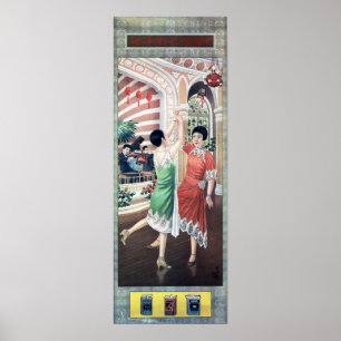 Poster Nan Yang Brothers Cigarettes Ballroom Danse