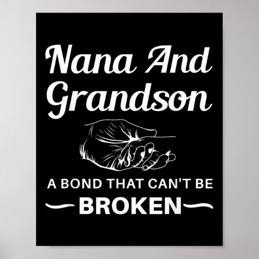 Poster Nana And Grandson A Bond That Can't Be Broken  (Devant)
