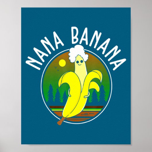 Poster Nana banane drôle (Devant)