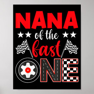 Poster Nana de la famille de voiture de course rapide pou