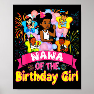 Poster Nana de la fille d'anniversaire Gracie Poupées d'a