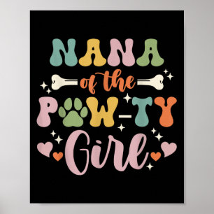 Poster Nana De La Pawty Girl Chien Grandma Famille Corres