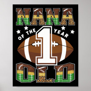 Poster Nana du footballeur de 1 an, 1ère année, naissance