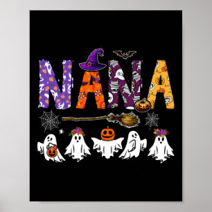 Poster Nana Halloween Boo Ghost Horror Costume Famille Am