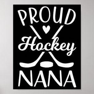 Poster Nana hockey sur glace grand-mère de joueur de hock