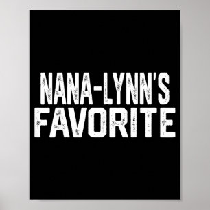 Poster Nana-lynn’s Grand-parent préféré drôle Granhild Vi