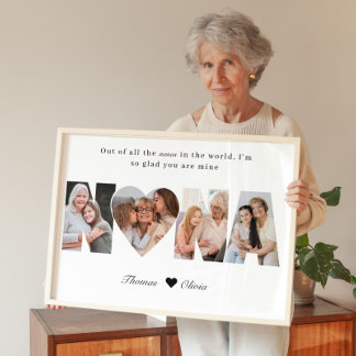 Poster Nana Photo Collage Grandma Keepsake from Grandkids