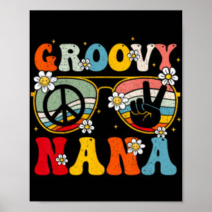 Poster Nana Retro Matching Famille les années 70 Grand-mè